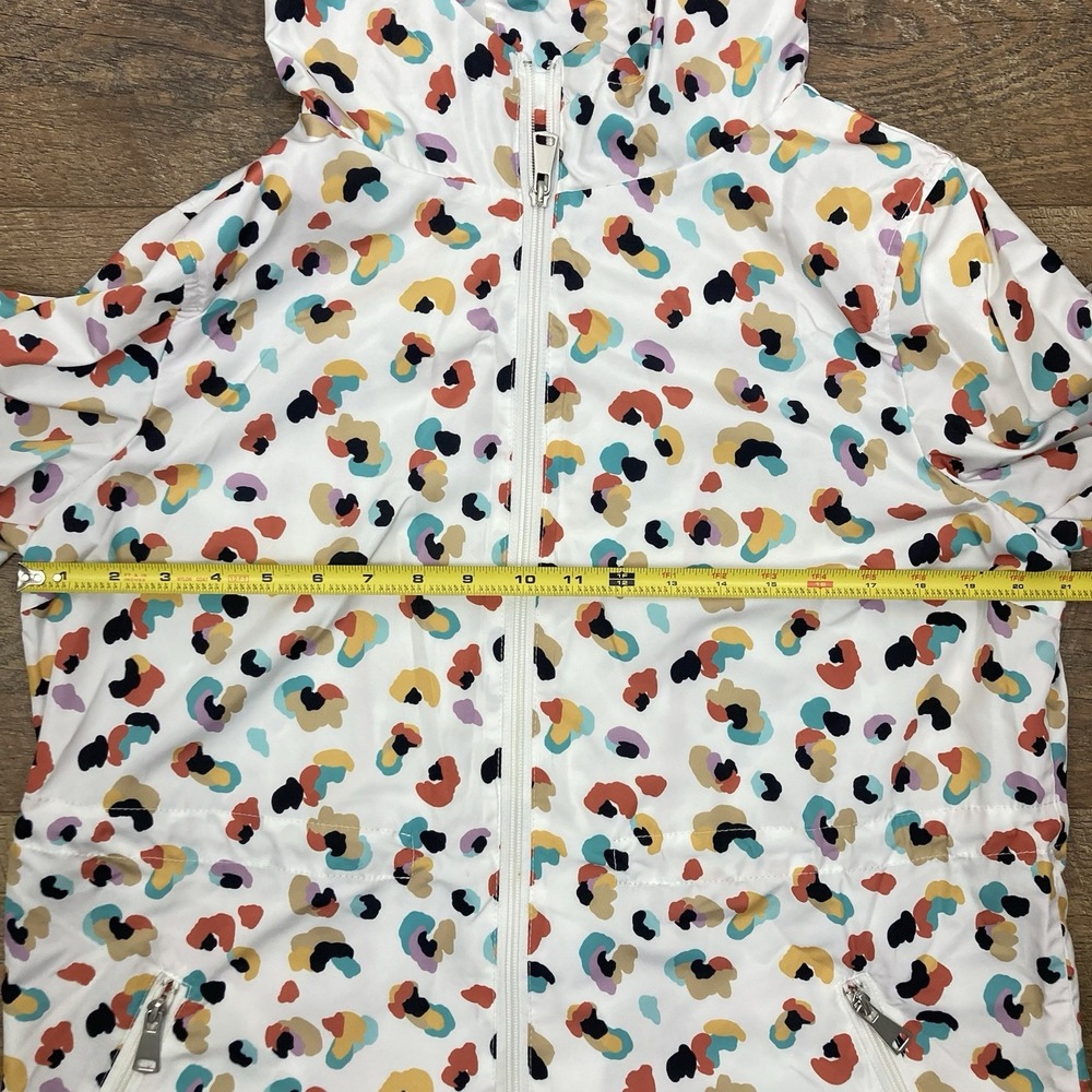 Johnston And Murphy NWT Womens Leopard Print Anorak Rain Jacket Hooded sz M‎ - Picture 6 of 9